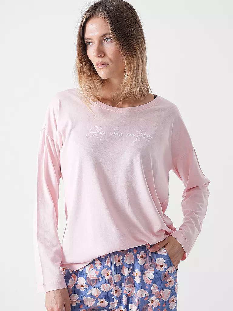 LASCANA | Langarmshirt COZY DREAMS | blau