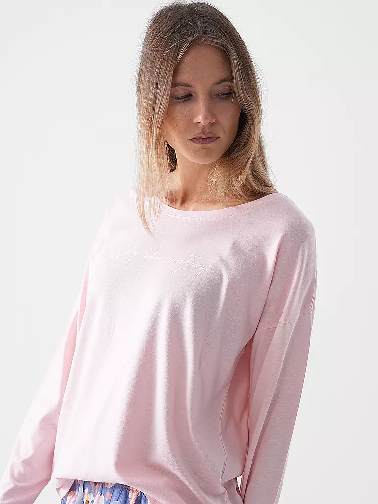 LASCANA | Langarmshirt COZY DREAMS | blau