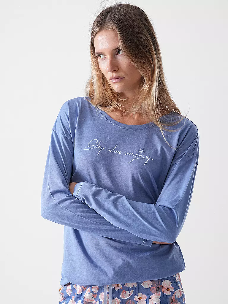 LASCANA | Langarmshirt VIVIANCE DREAMS | blau