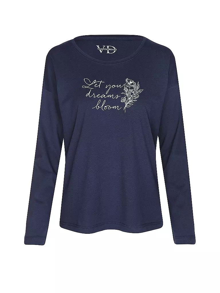 LASCANA | Loungewear Shirt COSY WORLD | dunkelblau