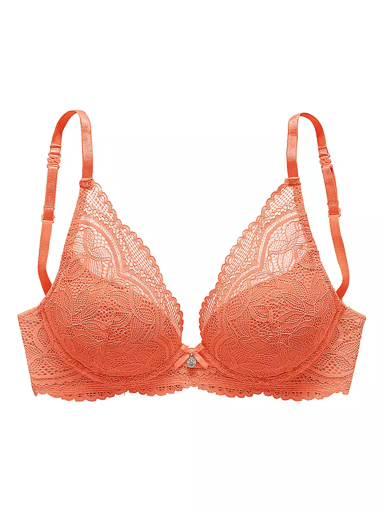 LASCANA | Push Up BH VIVIANNA peach | schwarz