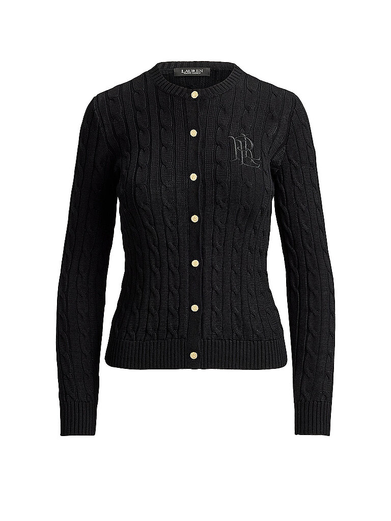 LAUREN RALPH LAUREN Strickjacke schwarz | M