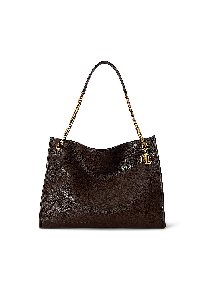 LAUREN RALPH LAUREN Ledertasche - Shopper BRADLY Large braun