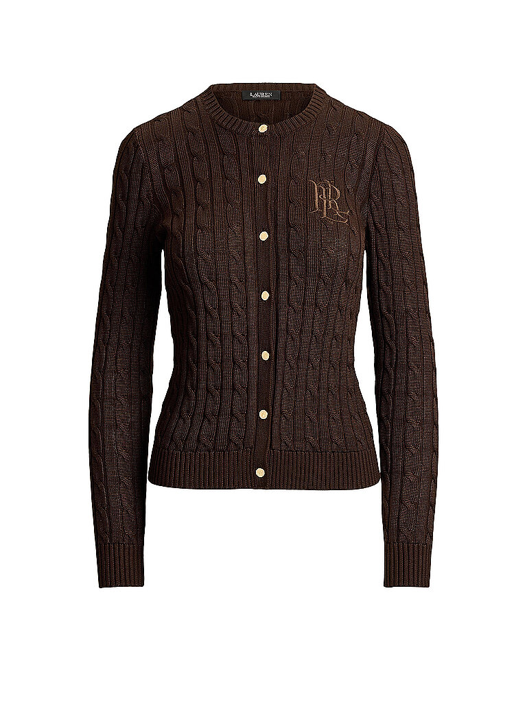 LAUREN RALPH LAUREN Strickjacke braun | M