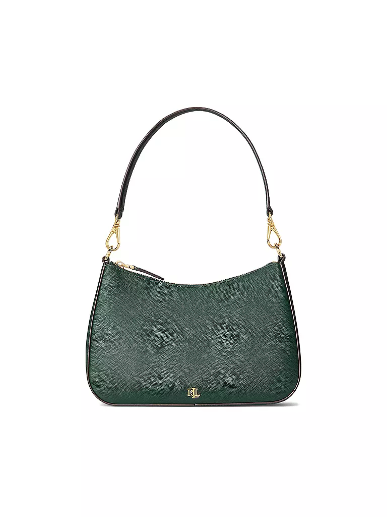 LAUREN RALPH LAUREN | Ledertasche - Henkeltasche DANNI 26 Medium | dunkelgrün