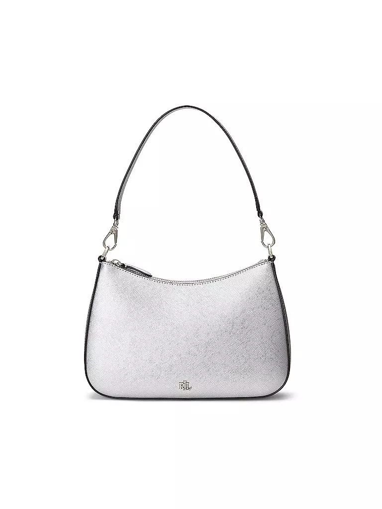 LAUREN RALPH LAUREN | Ledertasche - Henkeltasche DANNI 26 Medium | silber