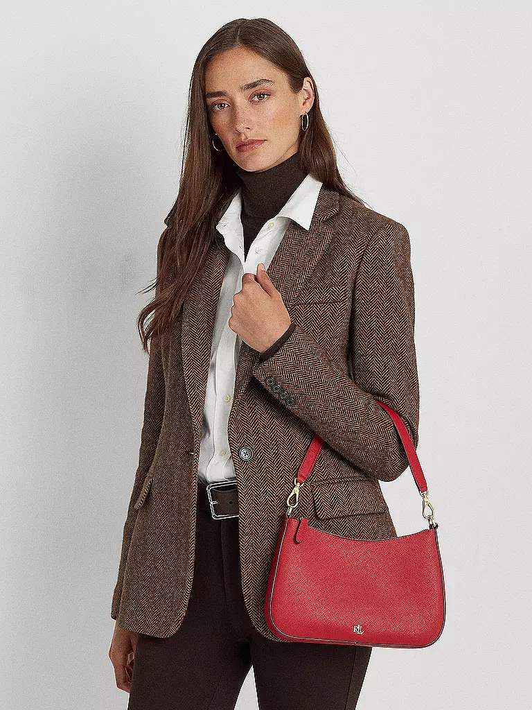 LAUREN RALPH LAUREN | Ledertasche - Henkeltasche DANNI 26 Medium | rot