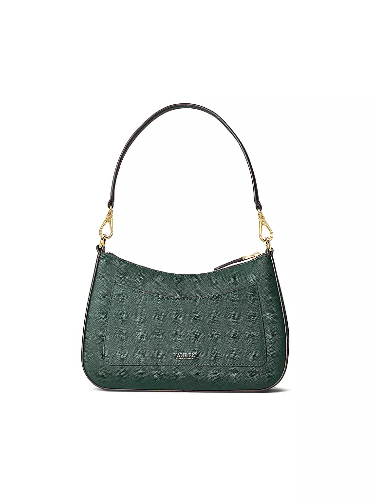 LAUREN RALPH LAUREN | Ledertasche - Henkeltasche DANNI 26 Medium | dunkelgrün