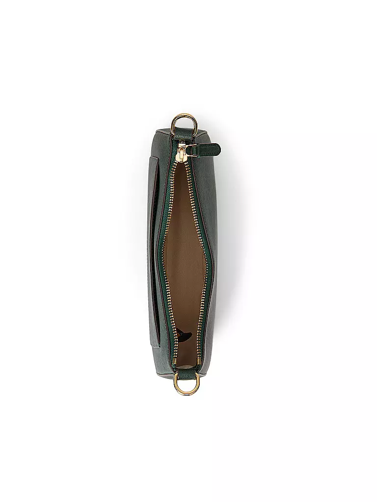 LAUREN RALPH LAUREN | Ledertasche - Henkeltasche DANNI 26 Medium | dunkelgrün