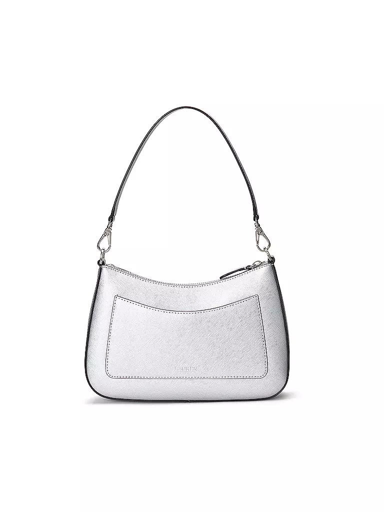 LAUREN RALPH LAUREN | Ledertasche - Henkeltasche DANNI 26 Medium | silber