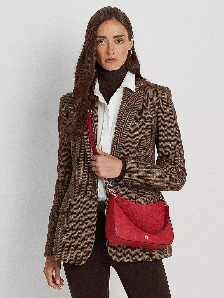 LAUREN RALPH LAUREN | Ledertasche - Henkeltasche DANNI 26 Medium | dunkelgrün