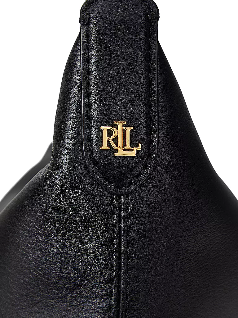 LAUREN RALPH LAUREN | Ledertasche - Henkeltasche KASSIE Small | schwarz