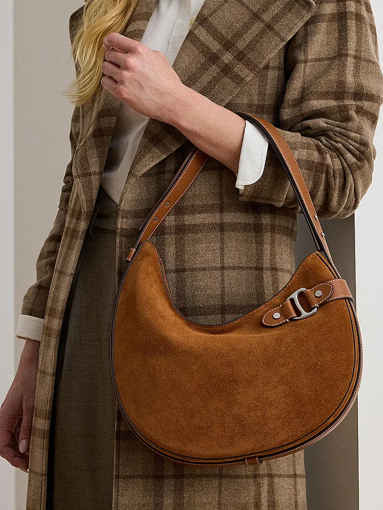 LAUREN RALPH LAUREN | Ledertasche - Hobo Bag TASHA Large | hellbraun