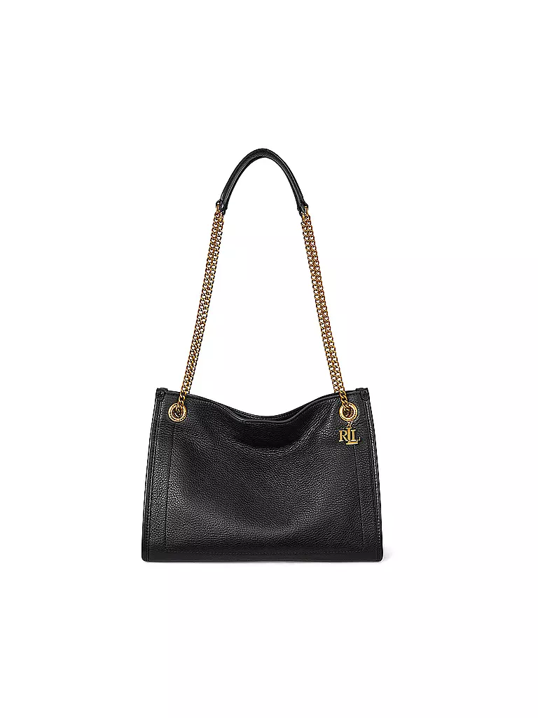 LAUREN RALPH LAUREN | Ledertasche - Schultertasche BRADLEY Medium | schwarz
