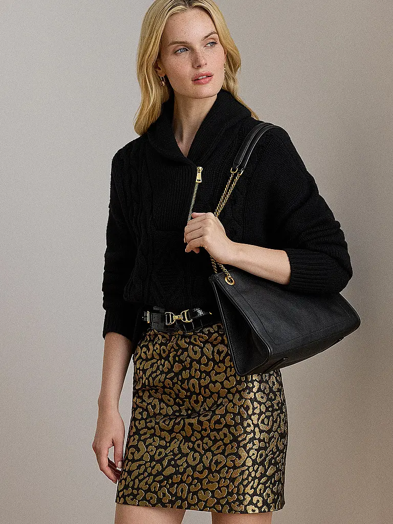 LAUREN RALPH LAUREN | Ledertasche - Schultertasche BRADLEY Medium | schwarz