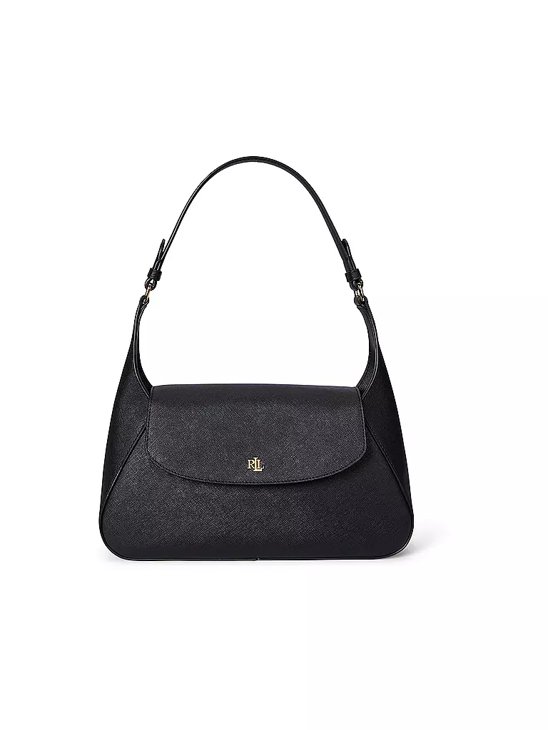 LAUREN RALPH LAUREN | Ledertasche - Schultertasche SCHYLA Medium | schwarz