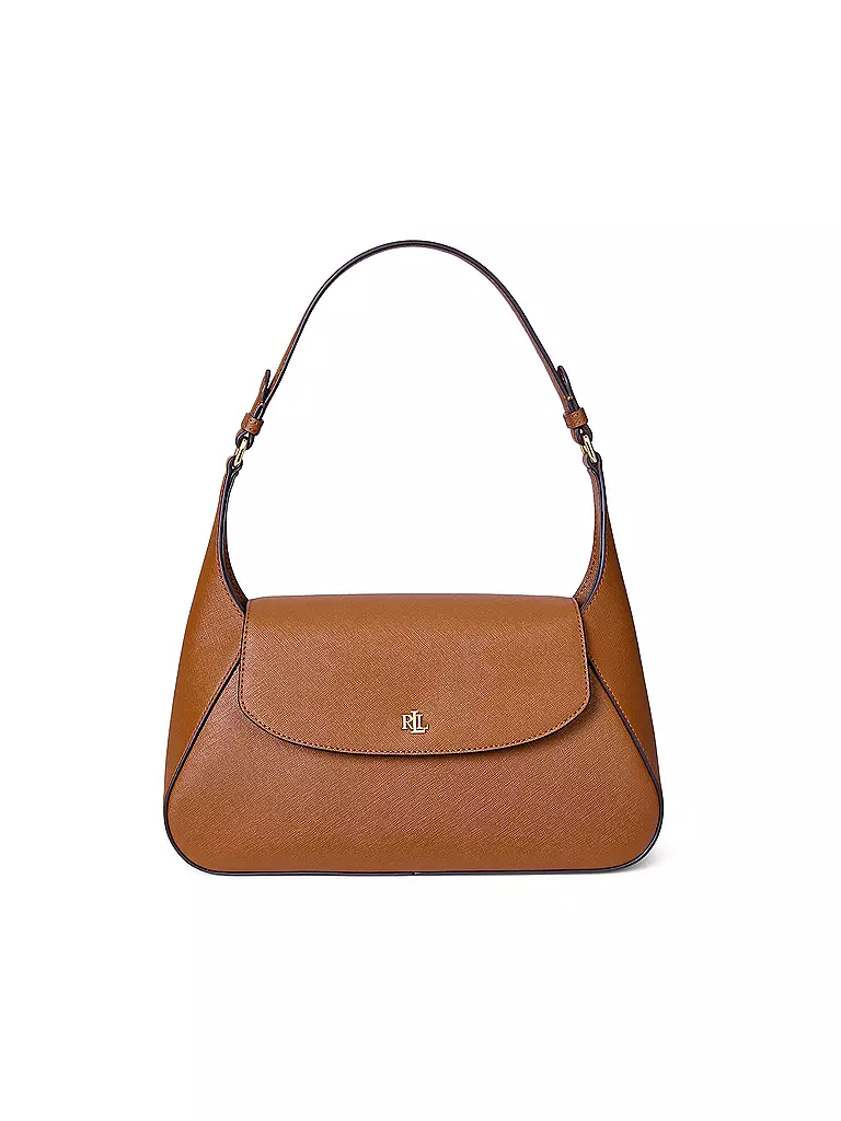 LAUREN RALPH LAUREN | Ledertasche - Schultertasche SCHYLA Medium | braun