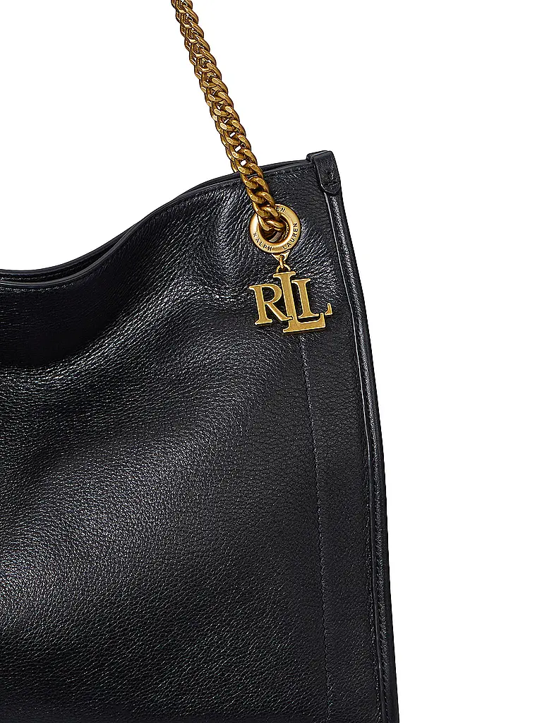 LAUREN RALPH LAUREN | Ledertasche - Shopper BRADLEY Large | Schwarz