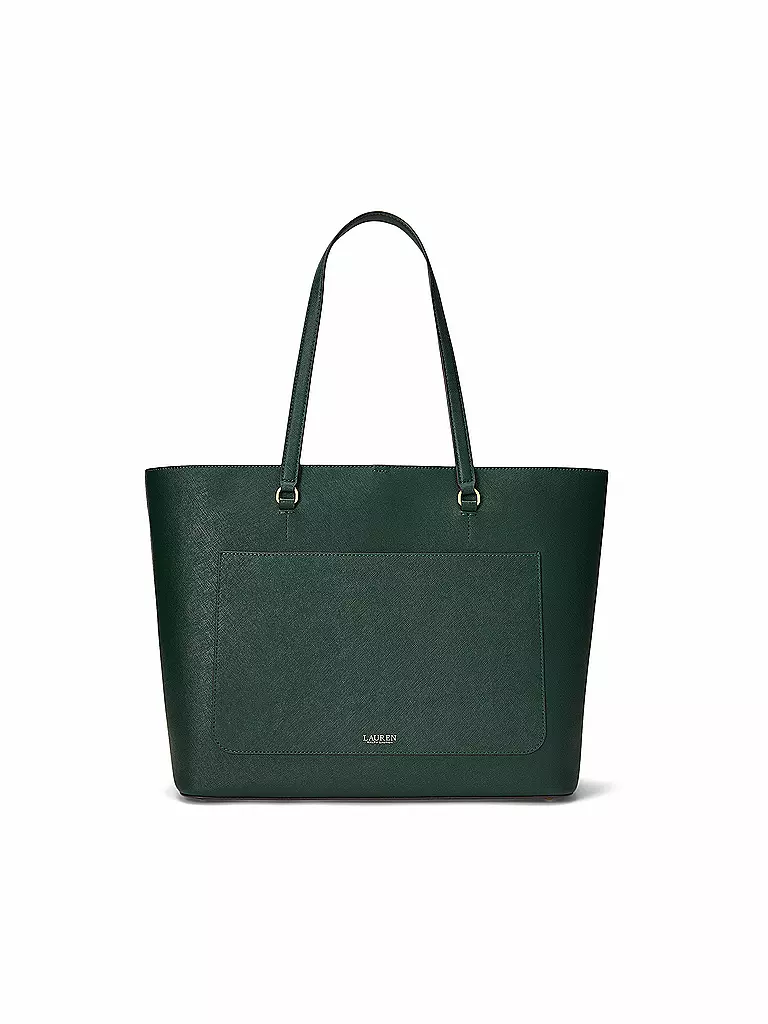 LAUREN RALPH LAUREN | Ledertasche - Shopper KARLY TOTE Large | dunkelgrün