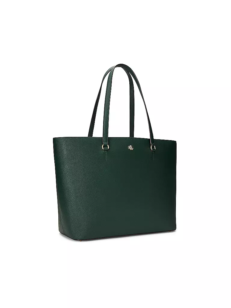 LAUREN RALPH LAUREN | Ledertasche - Shopper KARLY TOTE Large | dunkelgrün