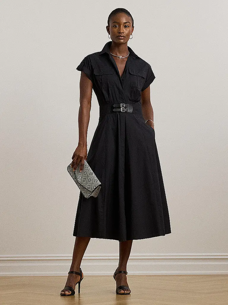 LAUREN RALPH LAUREN | Midikleid MERTICE | schwarz