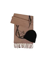 LAUREN RALPH LAUREN | Set 2-teilig Mütze und Schal | camel