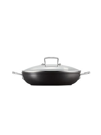 LE CREUSET | Aluminium-Antihaft Profipfanne mit Glasdeckel 28cm/3,2l Schwarz