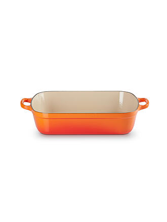 LE CREUSET | Gusseisen-Bratreine eckig 33cm/4,9l SIGNATURE Ofenrot