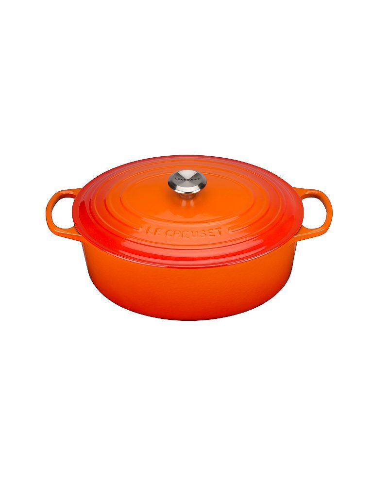 LE CREUSET Bräter oval Signature 33cm (Ofenrot) orange – Le Creuset