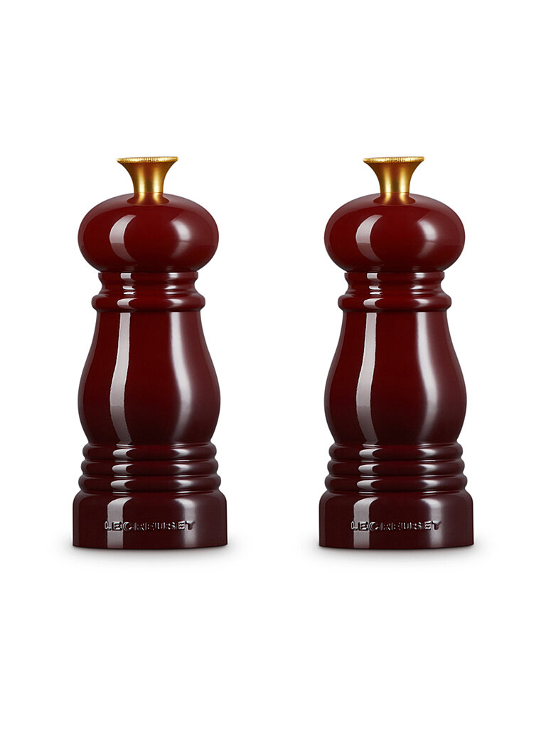 LE CREUSET Mini Salz- & Pfeffermühlen Set 12,5cm Garnet dunkelrot
