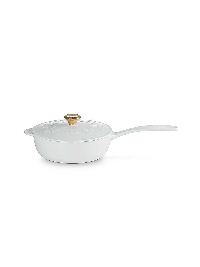 LE CREUSET Stielkasserolle mit Deckel 21cm HOLLY Cotton beige – Le Creuset