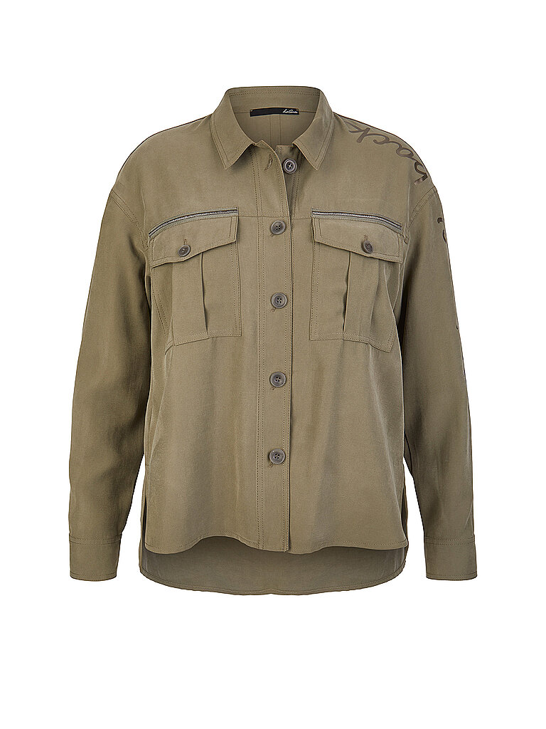 LE COMTE Overshirt - Hemdbluse olive | 38