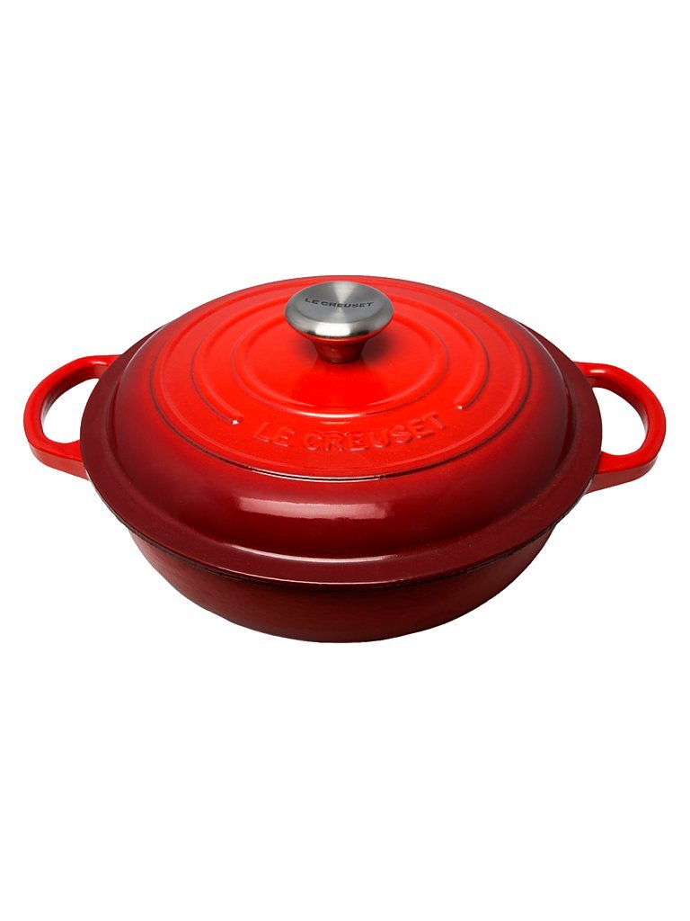LE CREUSET Stew Pot Signature 22cm Kirschrot rot