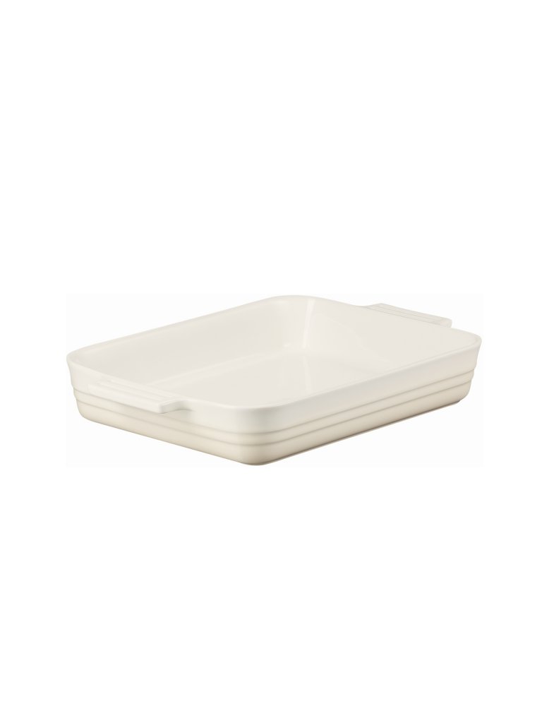 LE CREUSET Auflaufform eckig Poterie 32cm Meringue creme