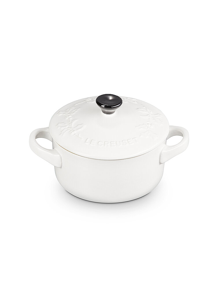LE CREUSET Mini Cocotte 10cm 0,2l Holly Collection Limited Edition Cotton beige