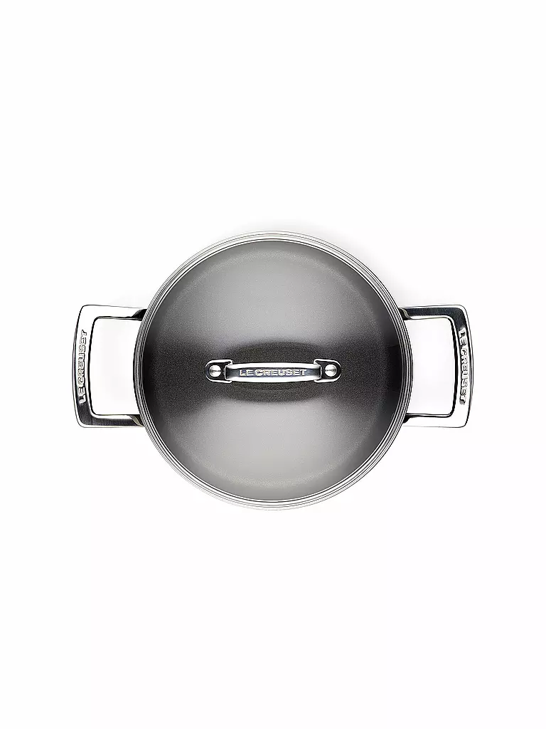 LE CREUSET | Aluminium-Antihaft Fleischtopf mit Deckel 20cm/3,8l Schwarz | schwarz