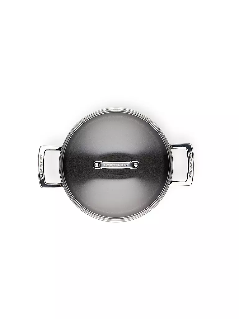 LE CREUSET | Aluminium-Antihaft Fleischtopf mit Deckel 24cm/6l Schwarz | schwarz