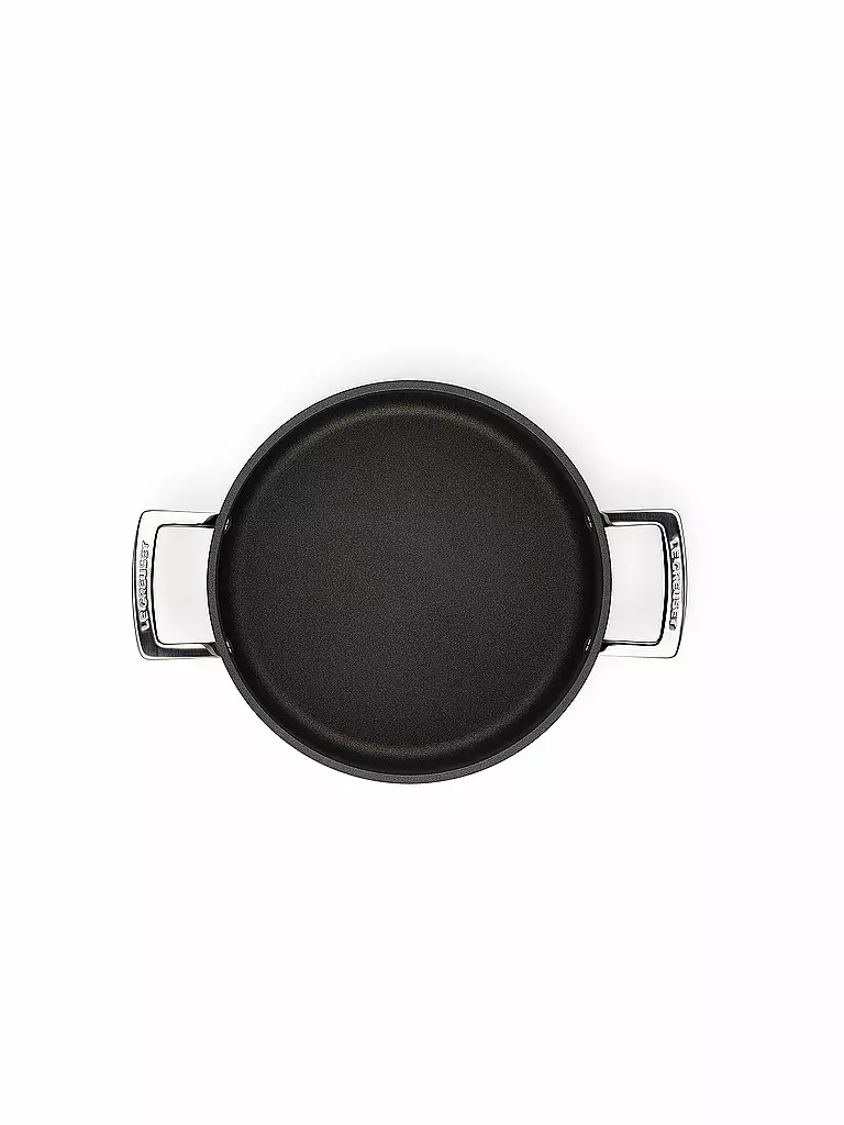 LE CREUSET | Aluminium-Antihaft Fleischtopf mit Deckel 24cm/6l Schwarz | schwarz