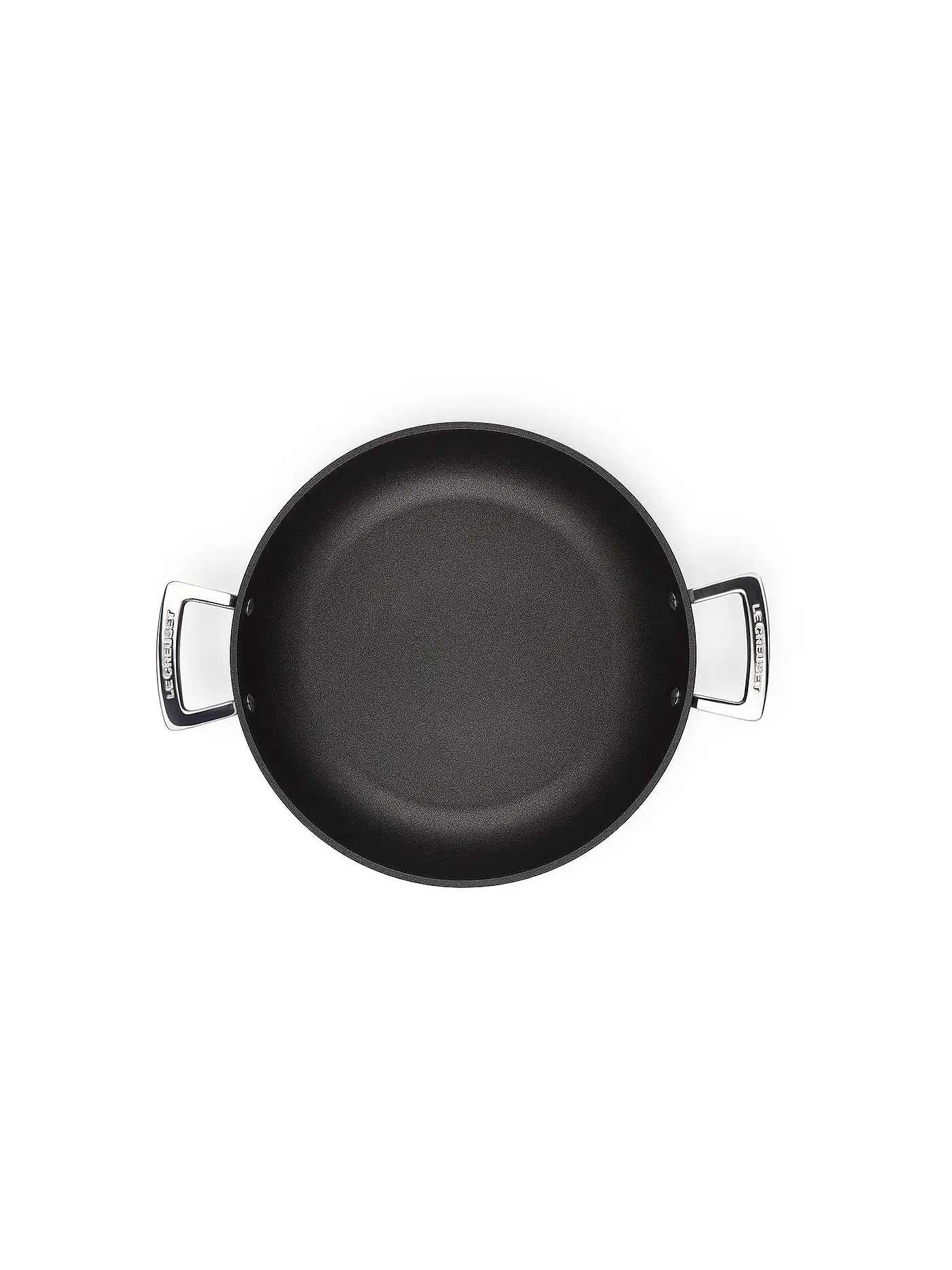 LE CREUSET | Aluminium-Antihaft Profipfanne mit Glasdeckel 28cm/3,2l Schwarz | schwarz