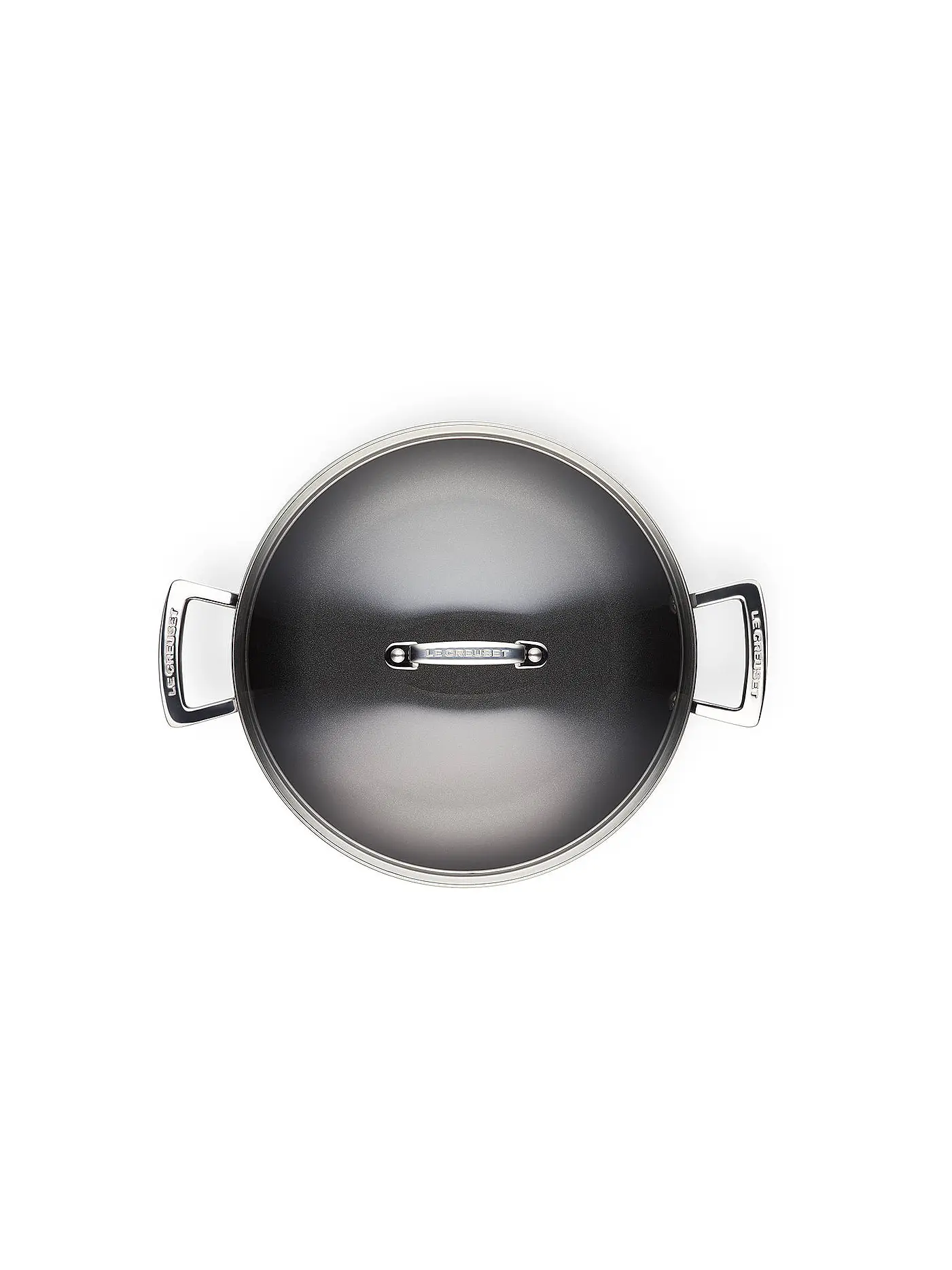 LE CREUSET | Aluminium-Antihaft Profipfanne mit Glasdeckel 28cm/3,2l Schwarz | schwarz