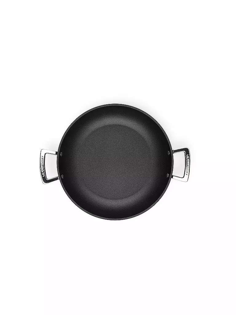 LE CREUSET | Aluminium-Antihaft Profipfanne mit Glasdeckel 30cm Schwarz | schwarz