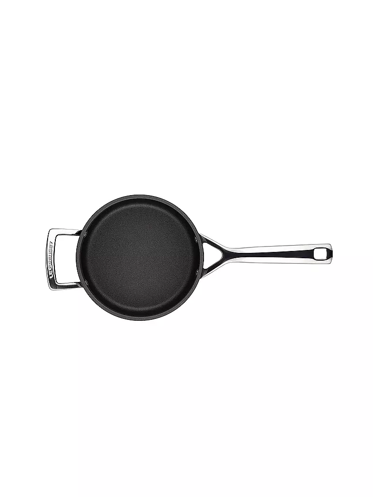 LE CREUSET | Aluminium-Antihaft Profitopf mit Deckel 18cm/2,8l Schwarz | schwarz