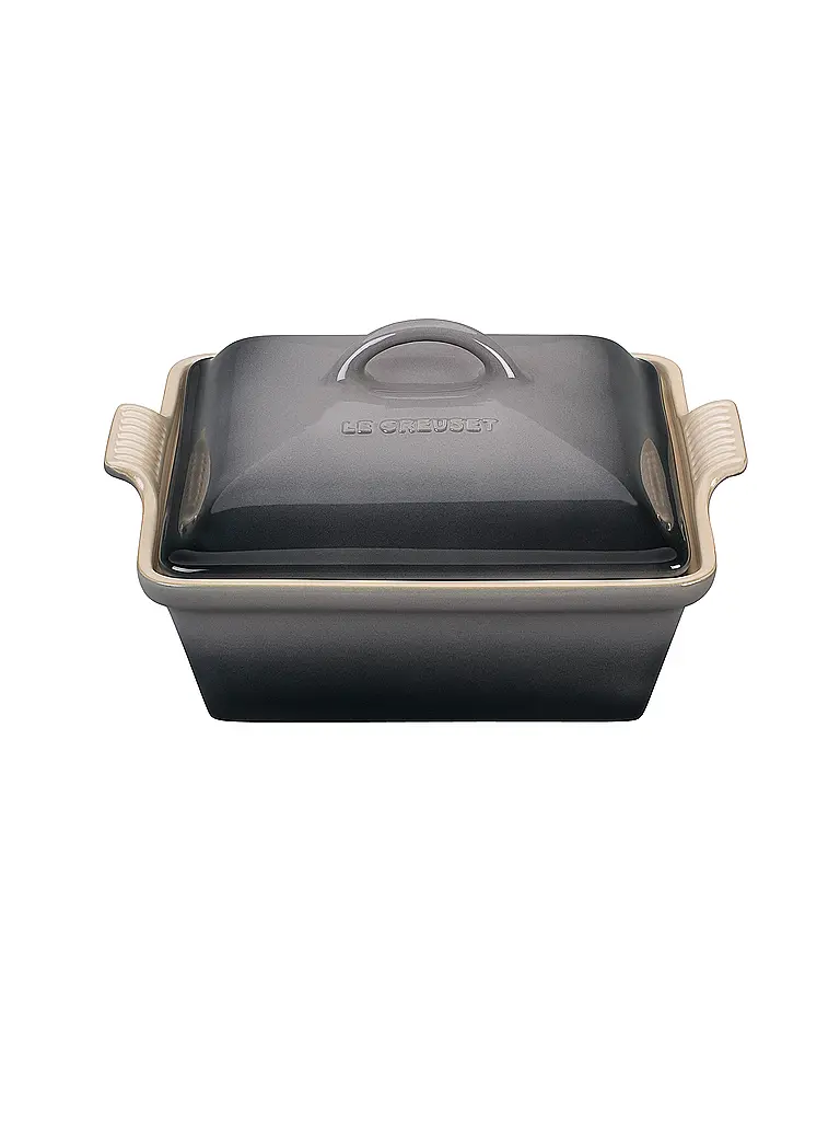 LE CREUSET | Auflaufform quadratisch mit Deckel 23cm/2,4l TRADITION Flint | grau