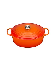 LE CREUSET | Bräter oval SIGNATURE 33cm/7,5l Meringue | orange
