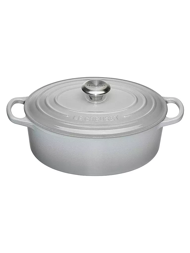 LE CREUSET | Bräter oval "Signature" 31cm (perlgrau) | grau