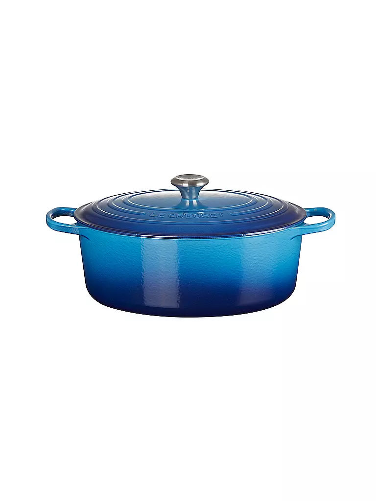 LE CREUSET | Bräter oval 33cm/7,5l SIGNATURE Azure | blau