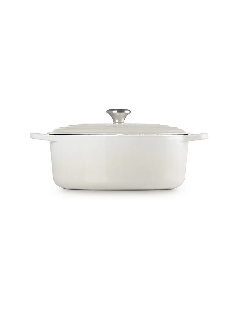 LE CREUSET | Bräter oval SIGNATURE 33cm/7,5l Meringue | creme