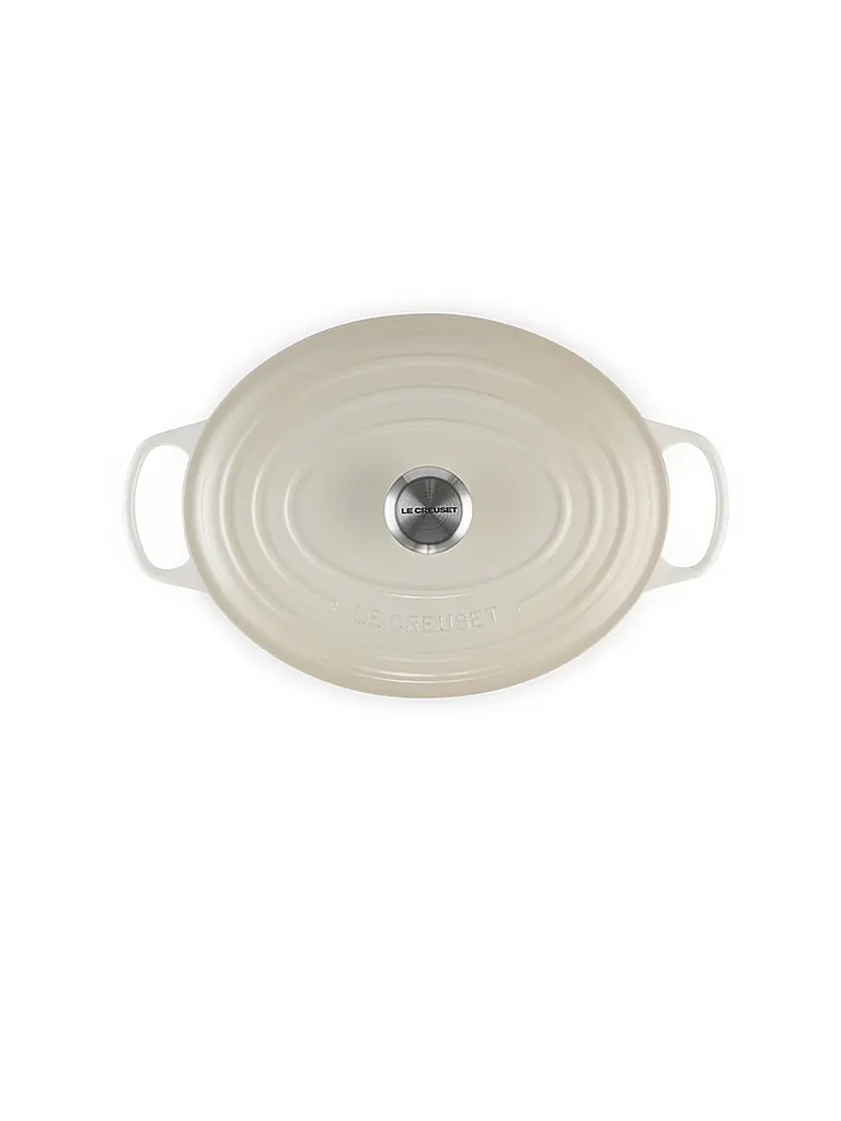 LE CREUSET | Bräter oval SIGNATURE 33cm/7,5l Meringue | creme