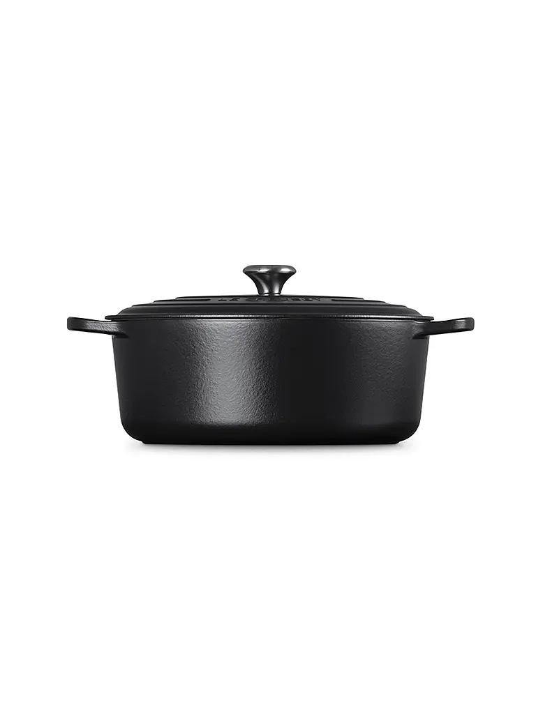 LE CREUSET | Bräter oval SIGNATURE 33cm/7,5l Schwarz  | schwarz
