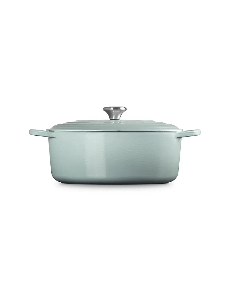 LE CREUSET | Bräter oval SIGNATURE 33cm/7,5l Sea Salt | hellgrau